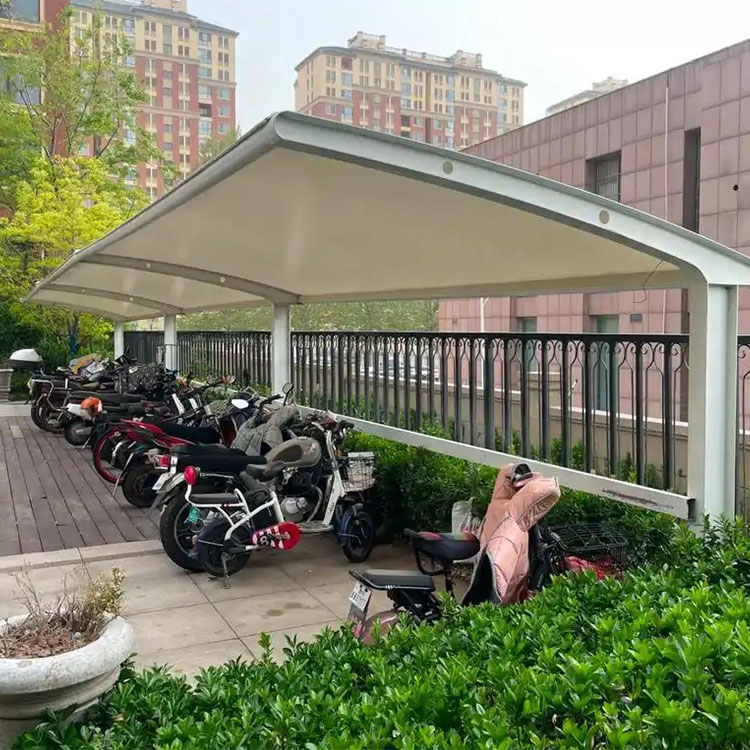 天台县膜结构电动车棚